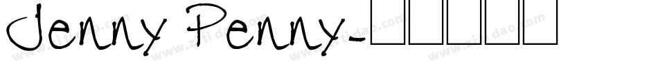 Jenny Penny字体转换